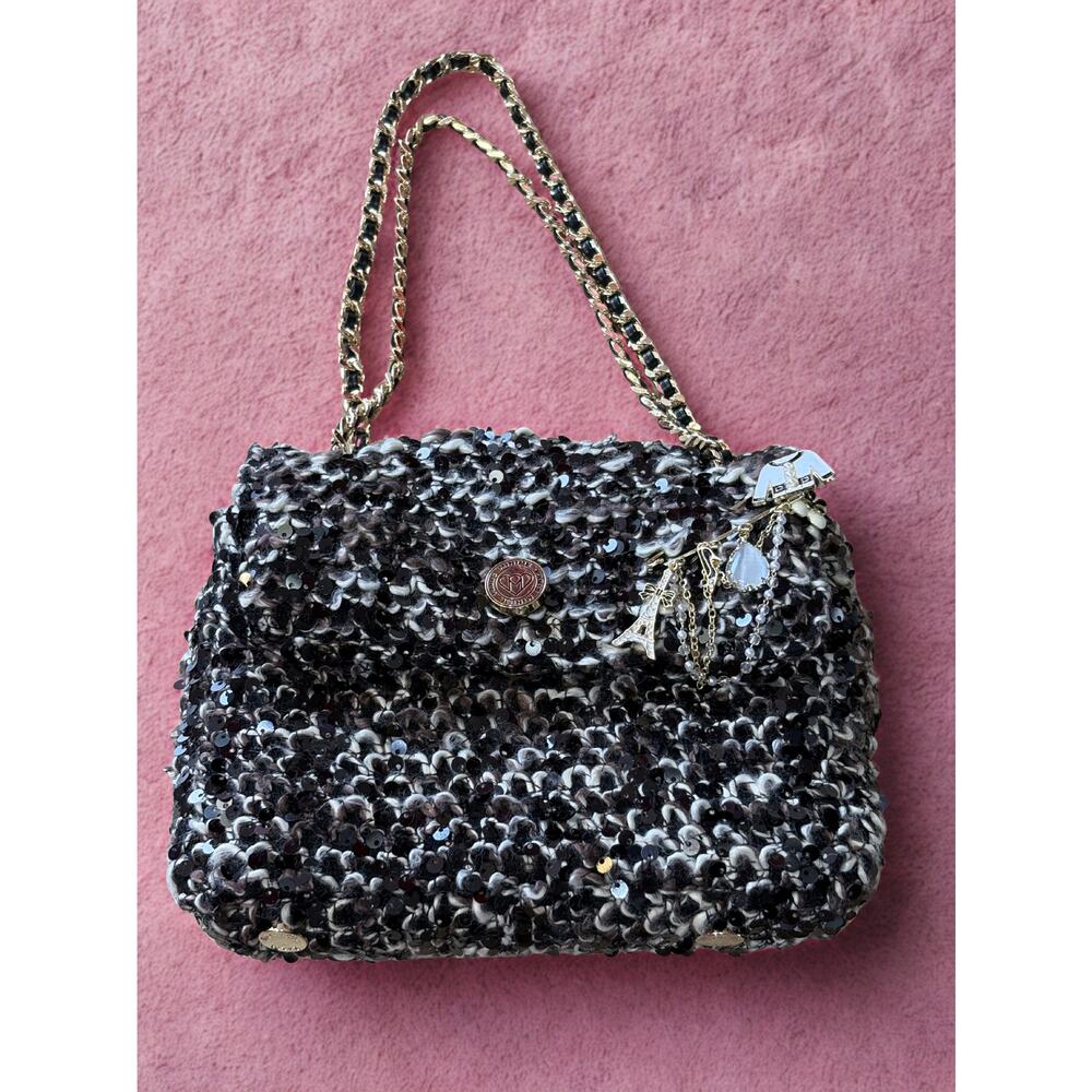 Minime Paris Sequin Tweed XS Sac